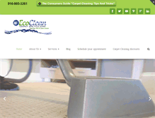 Tablet Screenshot of carpetcareecoclean.com